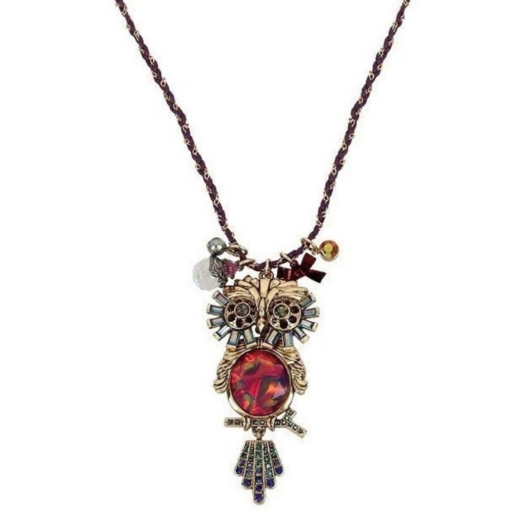 Betsey Johnson Jewel Owl Necklace 30$